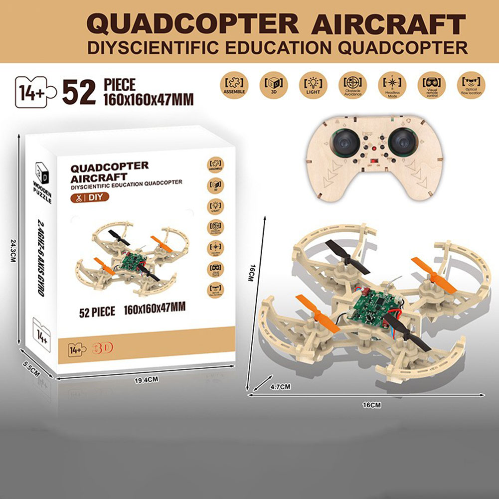 RC Wooden Drones Model Kit 3 S - Drone Kit Octocopter recension och pris